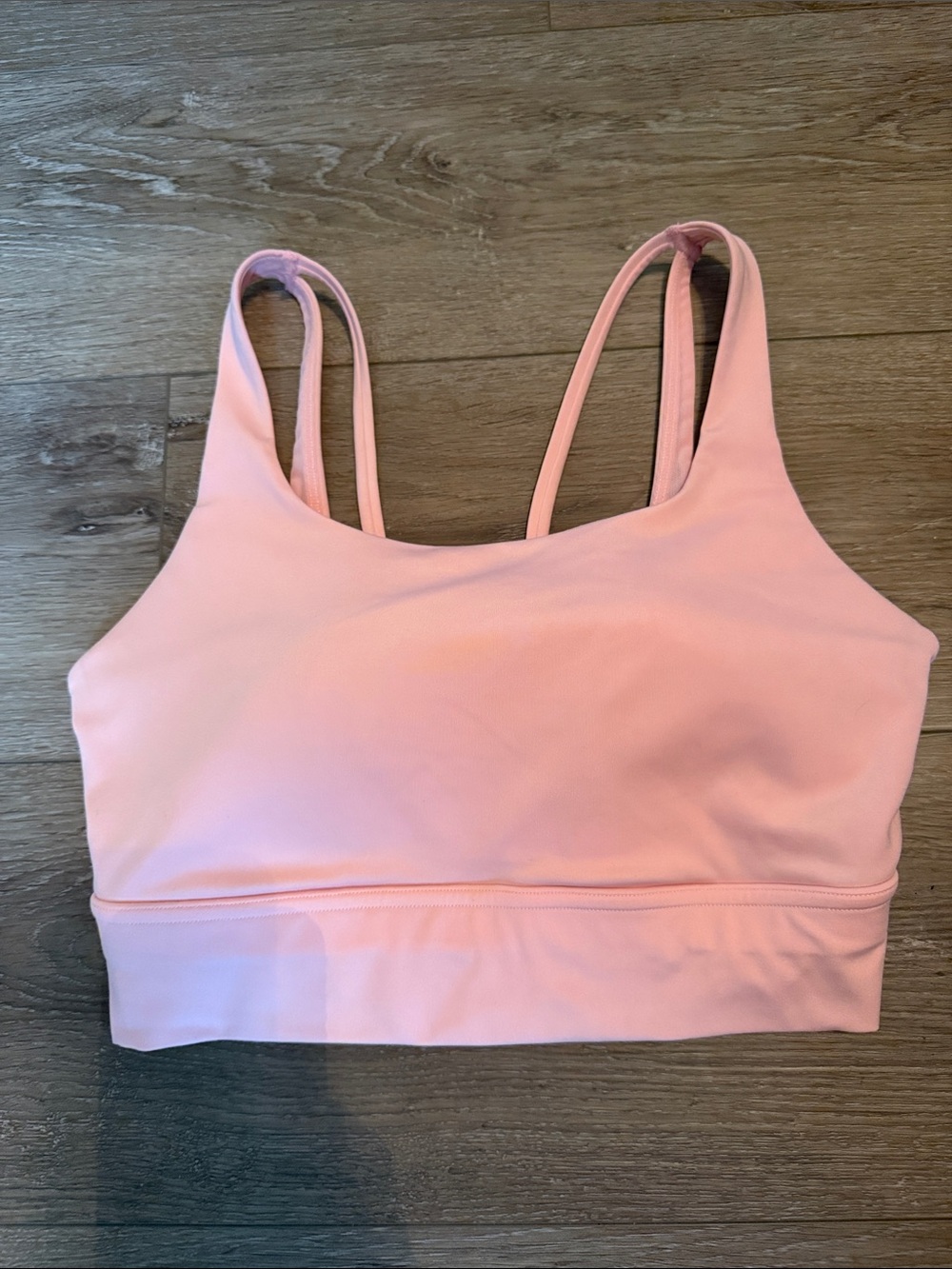 Avia Pink Double-Strap Seamless Sports Bralette
